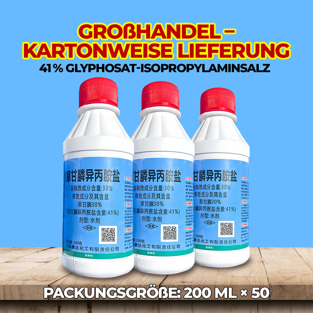 41 % Glyphosat Flüssigkonzentrat | Lösung zur Pflanzenkontrolle & Landräumung