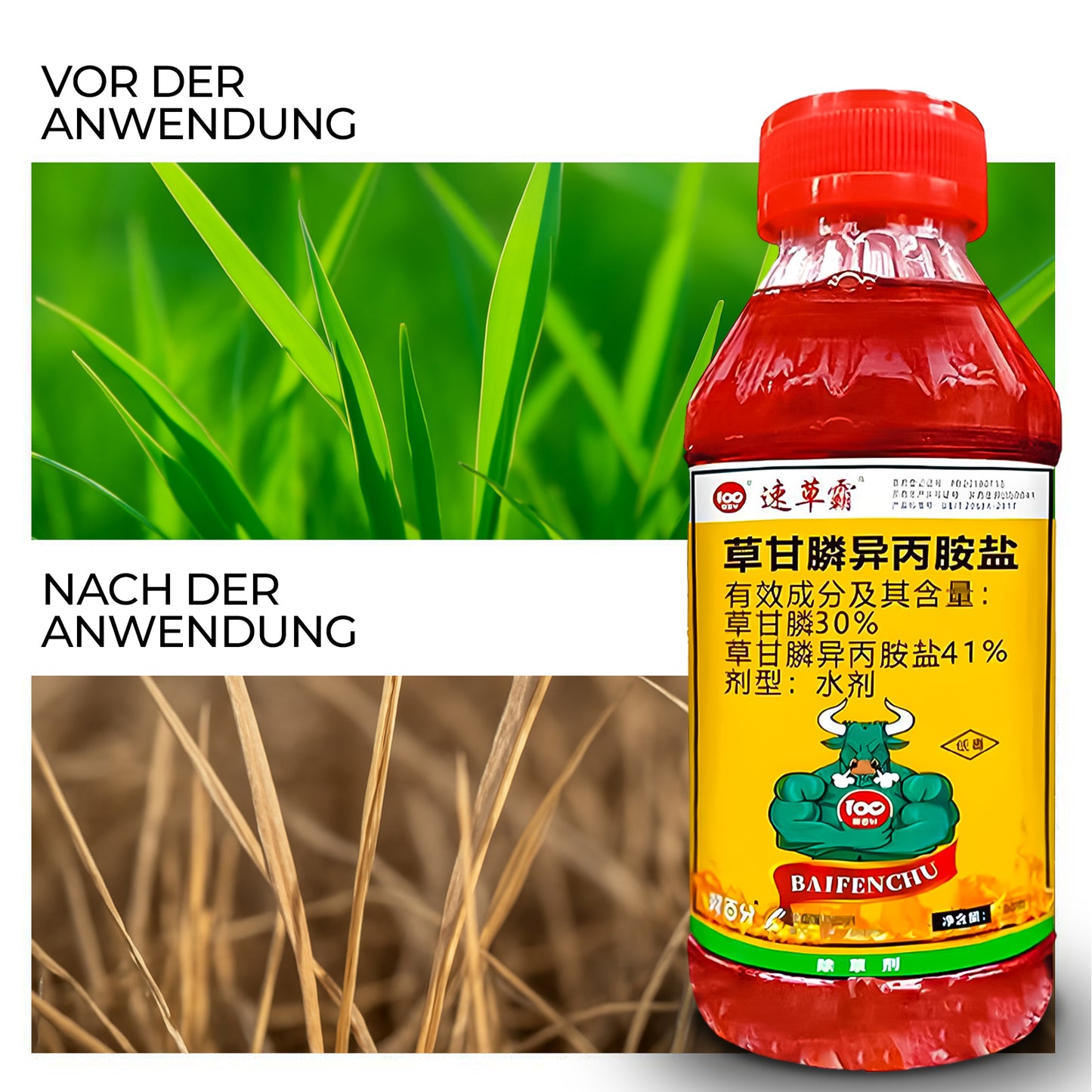 Glyphosatbasiertes Herbizid (41 % Konzentrat) – Für professionelle Vegetationskontrolle