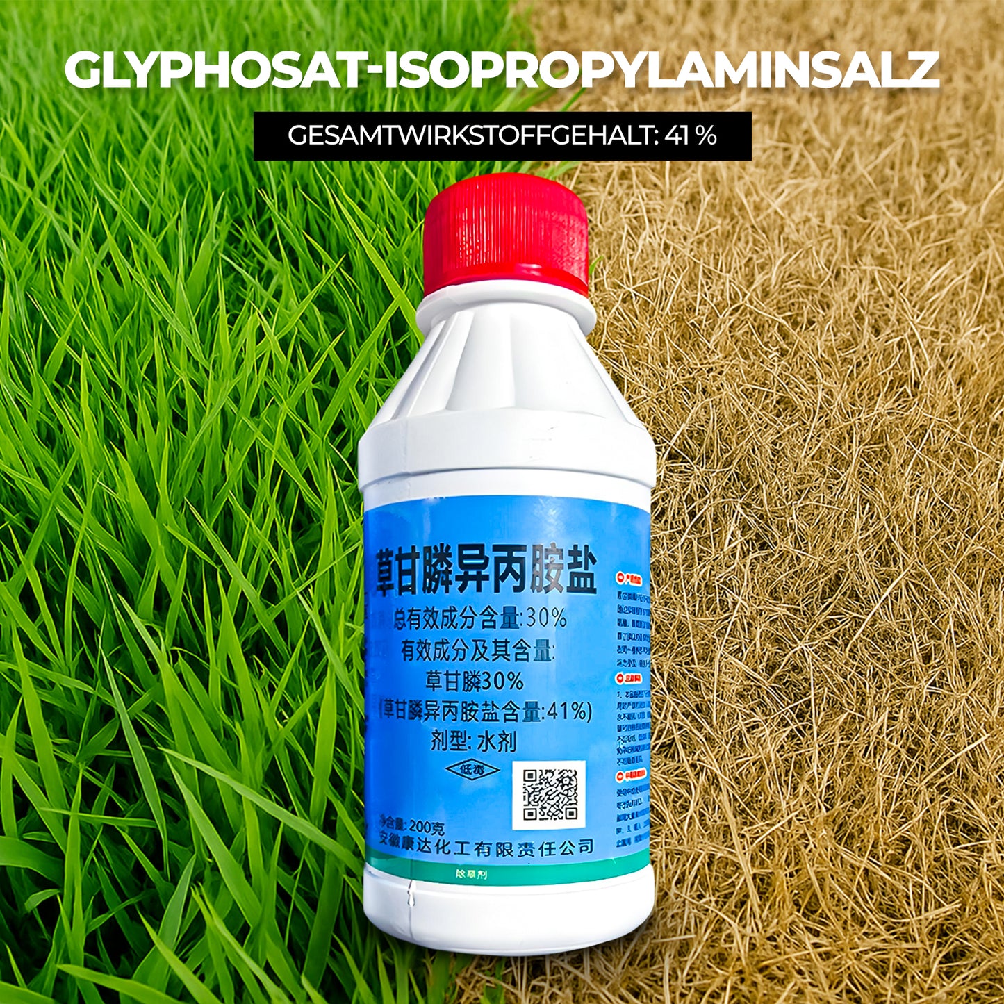 Glyphosate 41 % concentré – Herbicide pour le contrôle de la végétation et l'entretien des terres