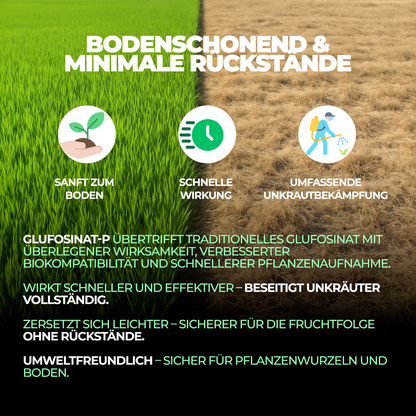 Glyphosat Herbizid Hochkonzentrat – Unkrautvernichter für Land- & Flächenpflege (Gelb)