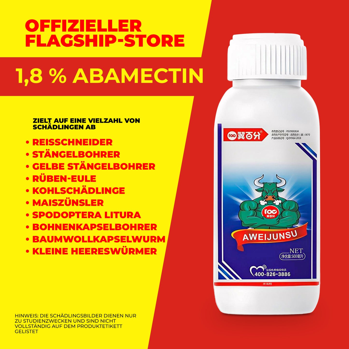 Abamectin 1,8 % EC – Insektizid & Akarizid für Gemüse, Obst und Zierpflanzen