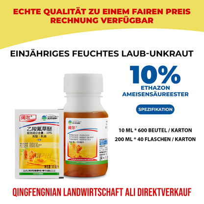 10 % Ethoxysulfuron-Herbizid (Nachauflauf) – Bekämpfung von Breitblattunkräutern in Soja- & Erdnussfeldern | 10 ml Packung